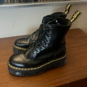 Platform doc martens size 8 worn 3 times